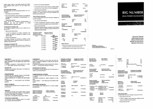Bruksanvisning Aurora DT303 Räknemaskin