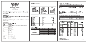 Bruksanvisning Aurora EC505 Räknemaskin