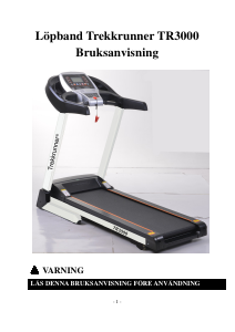 Bruksanvisning TrekkRunner TR3000 Löpband