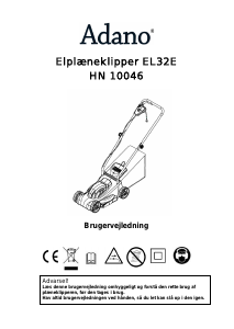 Bruksanvisning Adano EL32E Gräsklippare