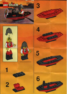 Manual Lego set 1752 Royal Knights Oarsman