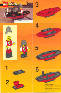 Manuale Lego set 1804 Royal Knights Barca con la balestra