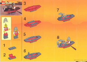 Manual Lego set 2892 Royal Knights Thunder arrow boat