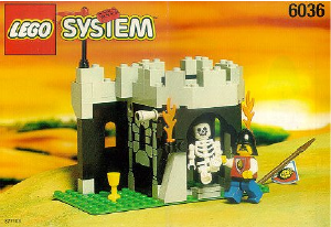 Manuale Lego set 6036 Royal Knights Sorpresa scheletro