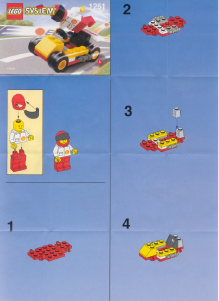 Használati útmutató Lego set 1251 Shell Gokart