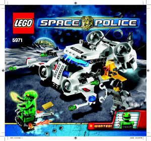 Handleiding Lego set 5971 Space Police Goudroof