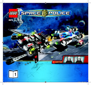 Handleiding Lego set 5973 Space Police Hyperspeed achtervolging