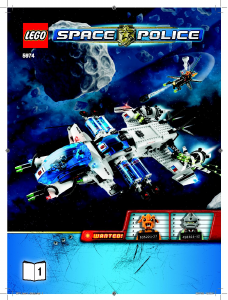 Bruksanvisning Lego set 5974 Space Police Galaktiskt patrullskepp