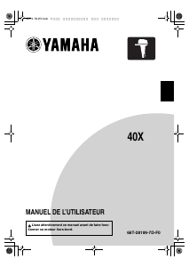 Mode d’emploi Yamaha 40X (2017) Moteur hors-bord