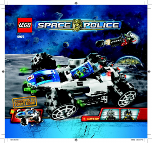 Manuale Lego set 5979 Space Police Trasporti la massima sicurezza