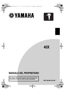 Manuale Yamaha 40X (2018) Motore fuoribordo