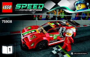 Manual Lego set 75908 Speed Champions 458 Italia GT2