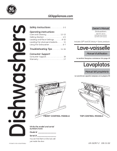 Mode d’emploi GE GDT550HGD0BB Lave-vaisselle