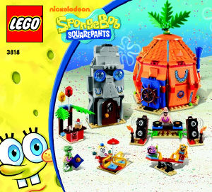 Bruksanvisning Lego set 3818 SpongeBob SquarePants Bikini Botten undervattens festivalen