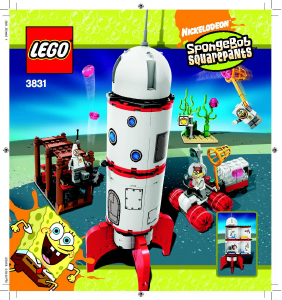 Manuale Lego set 3831 SpongeBob SquarePants Rocket ride
