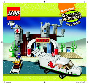 Hướng dẫn sử dụng Lego set 3832 SpongeBob SquarePants Trường hợp khẩn cấp