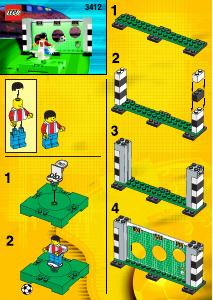 Manual de uso Lego set 3412 Sports La formación de penalti