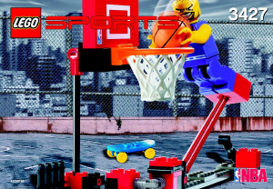 Manual Lego set 3427 Sports NBA slam dunk