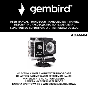 Manual Gembird ACAM-04 Action Camera