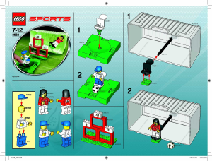Manual Lego set 3568 Sports Soccer target practice