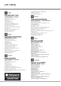 Manual Hotpoint-Ariston LFD 11M132 EU Dishwasher