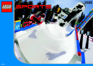 Manual Lego set 3585 Sports Snowboard super pipe
