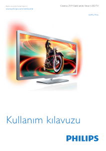 Kullanım kılavuzu Philips 50PFL7956K LED televizyon