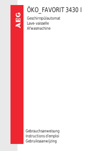 Bedienungsanleitung AEG FAV3430ID Geschirrspüler