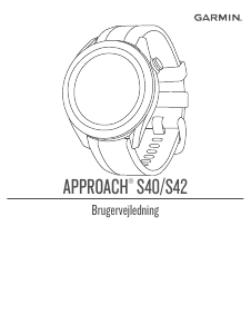 Brugsanvisning Garmin Approach S40 Sportsure