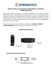 Mode d’emploi Energetics TA400HR Tracker d'activité