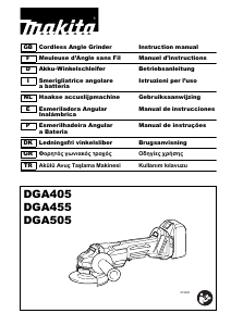 Manual de uso Makita DGA505 Amoladora angular