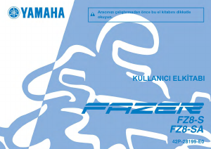 Kullanım kılavuzu Yamaha FZ8-S (2014) Motosiklet