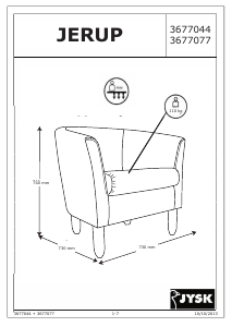 Návod JYSK Jerup Kreslo