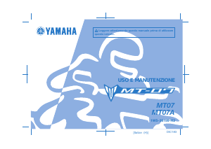 Manuale Yamaha MT07 (2015) Motocicletta