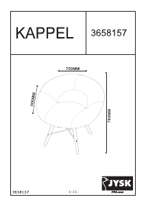 Bedienungsanleitung JYSK Kappel Sessel