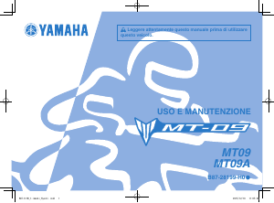 Manuale Yamaha MT09 (2016) Motocicletta