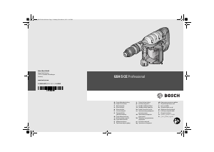 Manual Bosch GSH 5 CE Professional Ciocan demolator