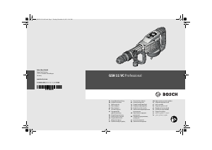 Kullanım kılavuzu Bosch GSH 11 VC Professional Kırıcı