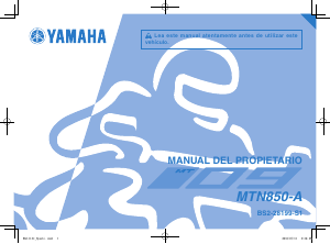 Manual de uso Yamaha MT09 (2018) Motocicleta