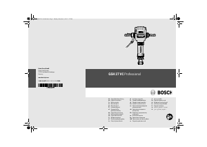 Rokasgrāmata Bosch GSH 27 VC Professional Betona lauznis
