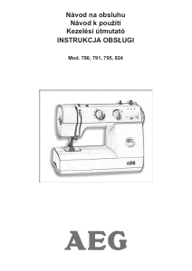 Instrukcja AEG 791 Maszyna do szycia