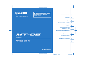 Manuale Yamaha MT09 (2021) Motocicletta