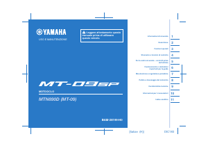 Manuale Yamaha MT09 SP (2021) Motocicletta