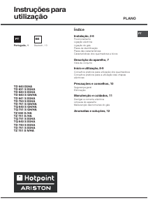 Bedienungsanleitung Hotpoint-Ariston TD 640 S (BK) IX/HA Kochfeld