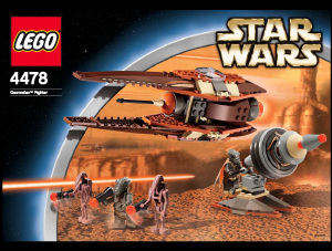 Manual Lego set 4478 Star Wars Geonosian fighter