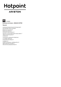 Manual Hotpoint-Ariston IKID 641 B B Plită