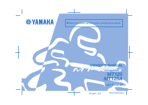Manual Yamaha MT125 (2015) Motorcycle