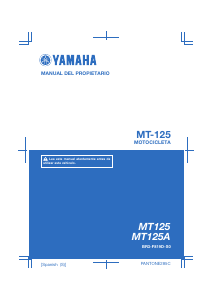 Manual de uso Yamaha MT125 (2016) Motocicleta