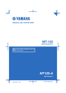 Manual de uso Yamaha MT125 (2017) Motocicleta