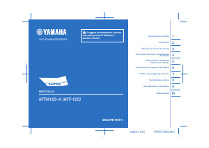 Manuale Yamaha MT125 (2021) Motocicletta